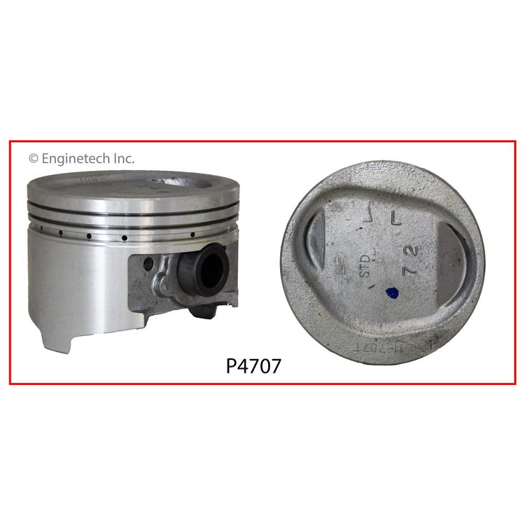 Enginetech P4707(6)STD Engine Piston Set Without Rings for Chrysler and Dodge Vehicles