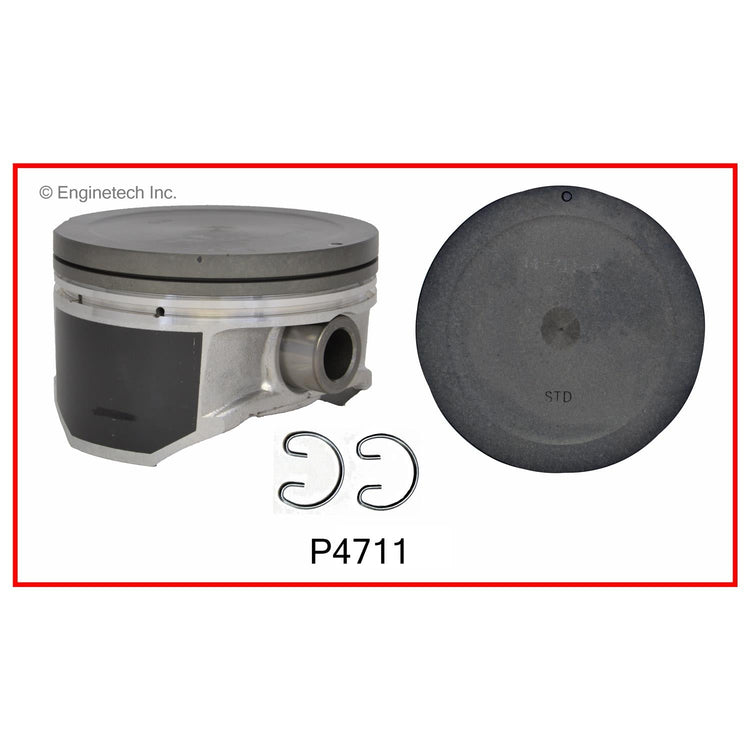 Enginetech P4711(6).50 Engine Piston Set Without Rings for Infiniti I30 and Nissan Maxima