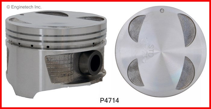 Enginetech P4714(4).50 Engine Piston Set Without Rings for Toyota Corolla (1993-1997)