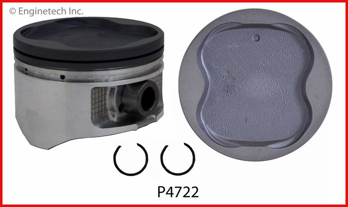 Enginetech P4722(6)100 Engine Piston Set Without Rings for Toyota Tundra, Tacoma, 4Runner (2004-2002 Models)