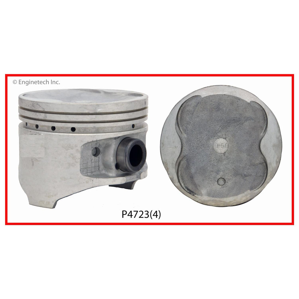 Enginetech P4723(4)STD Engine Piston Set Without Rings for Toyota RAV4 (1996-1997)