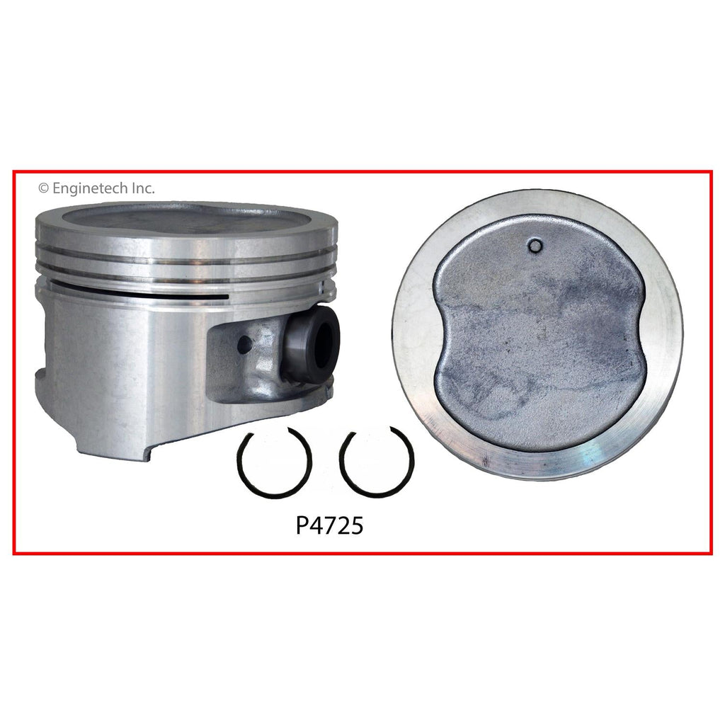 Enginetech P4725(4)STD Engine Piston Set Without Rings for Toyota Previa (1994-1997)