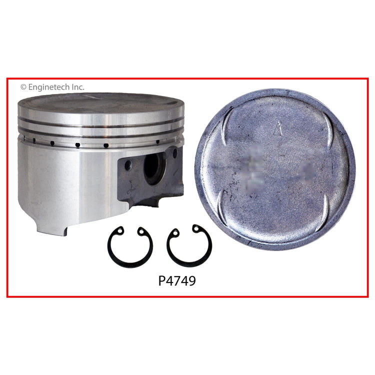 Enginetech P4749(6).50 Engine Piston Set Without Rings for Mitsubishi Montero (1994-1996)
