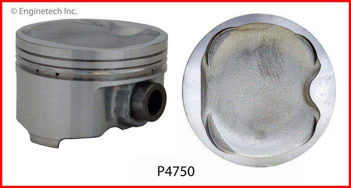 Enginetech P4750(4).50 Engine Piston Set Without Rings for Toyota Camry and Solara