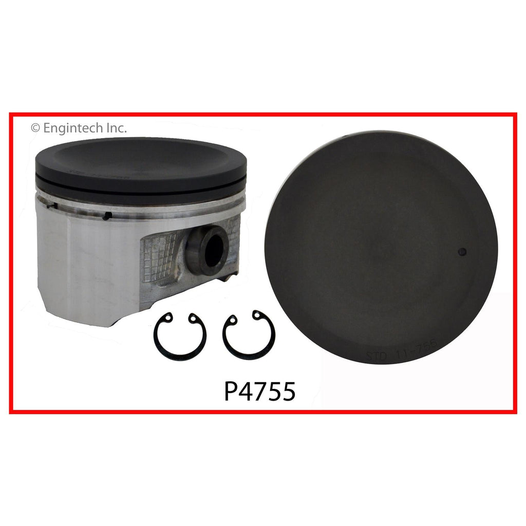 Enginetech P4755(1)STD Single Piston Engine Part for Nissan Vehicles