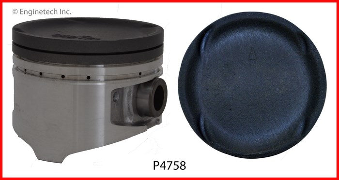 Enginetech P4758(4)STD Engine Piston Set Without Rings for Eagle Talon and Mitsubishi Galant