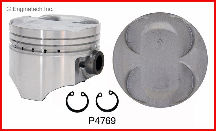 Enginetech P4769(4)STD Engine Piston Set – Without Rings for Chevy Metro & Suzuki Swift