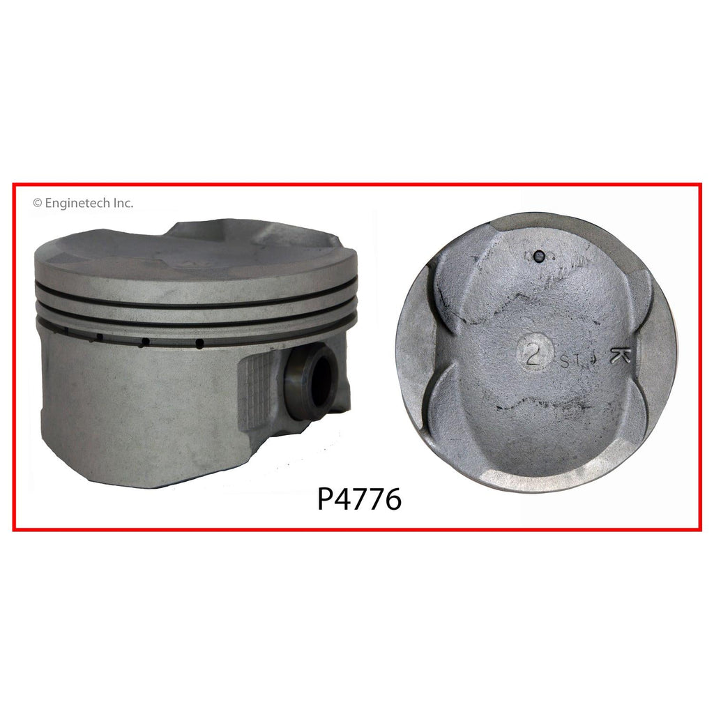 Enginetech P4776(4).50 Engine Piston Set Without Rings for Toyota and Scion Models