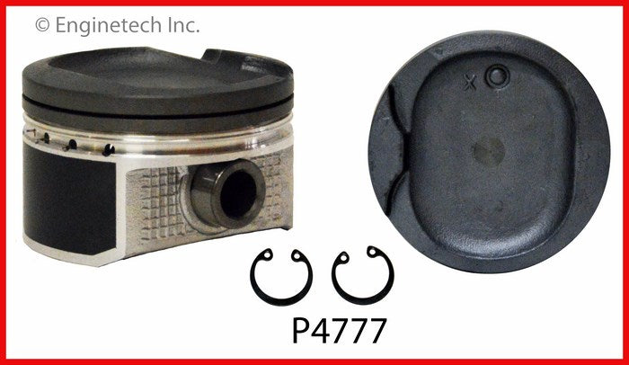 Enginetech P4777(4).75 Engine Piston Set Without Rings for 2004-2005 Toyota and Pontiac Models