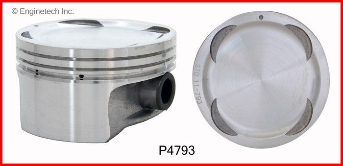 Enginetech P4793(6)STD Engine Piston Set Without Rings for Isuzu Vehicles