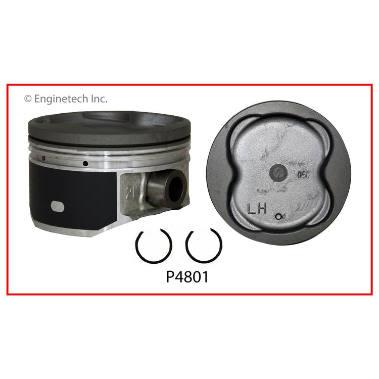Enginetech P4801(8).50 Engine Piston Set Without Rings for Lexus and Toyota Vehicles