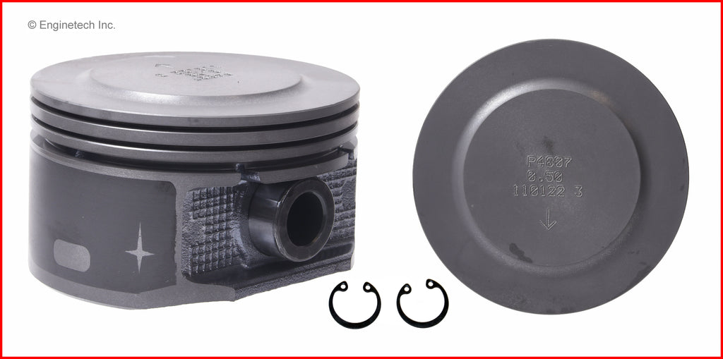 Enginetech P4807(1).50 Engine Single Piston Without Rings for 2004-2007 Jeep and Dodge Models
