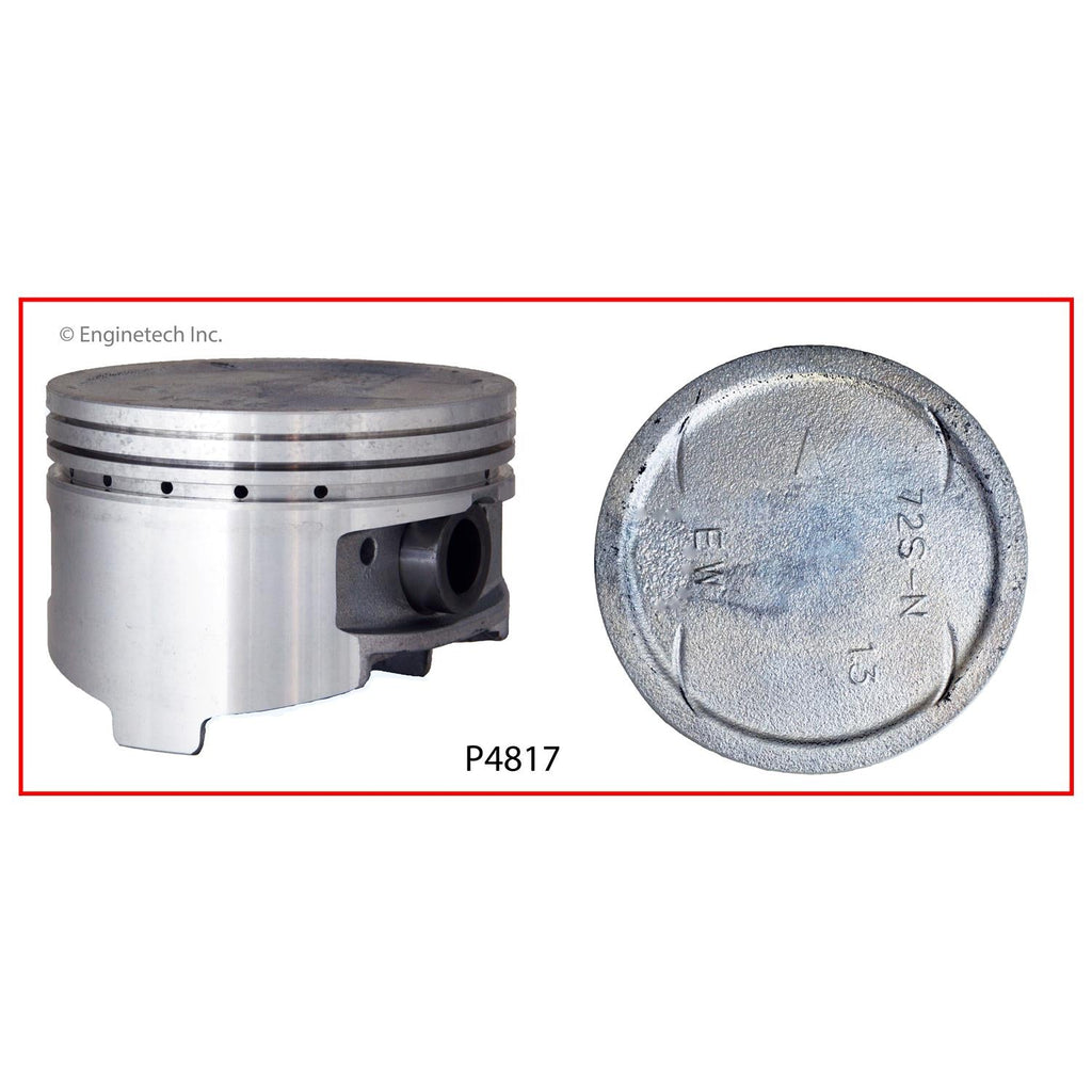 Enginetech P4817(6).50 Engine Piston Set Without Rings for Chrysler, Dodge, Mitsubishi