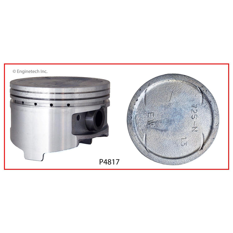 Enginetech P4817(6).50 Engine Piston Set Without Rings for Chrysler, Dodge, Mitsubishi
