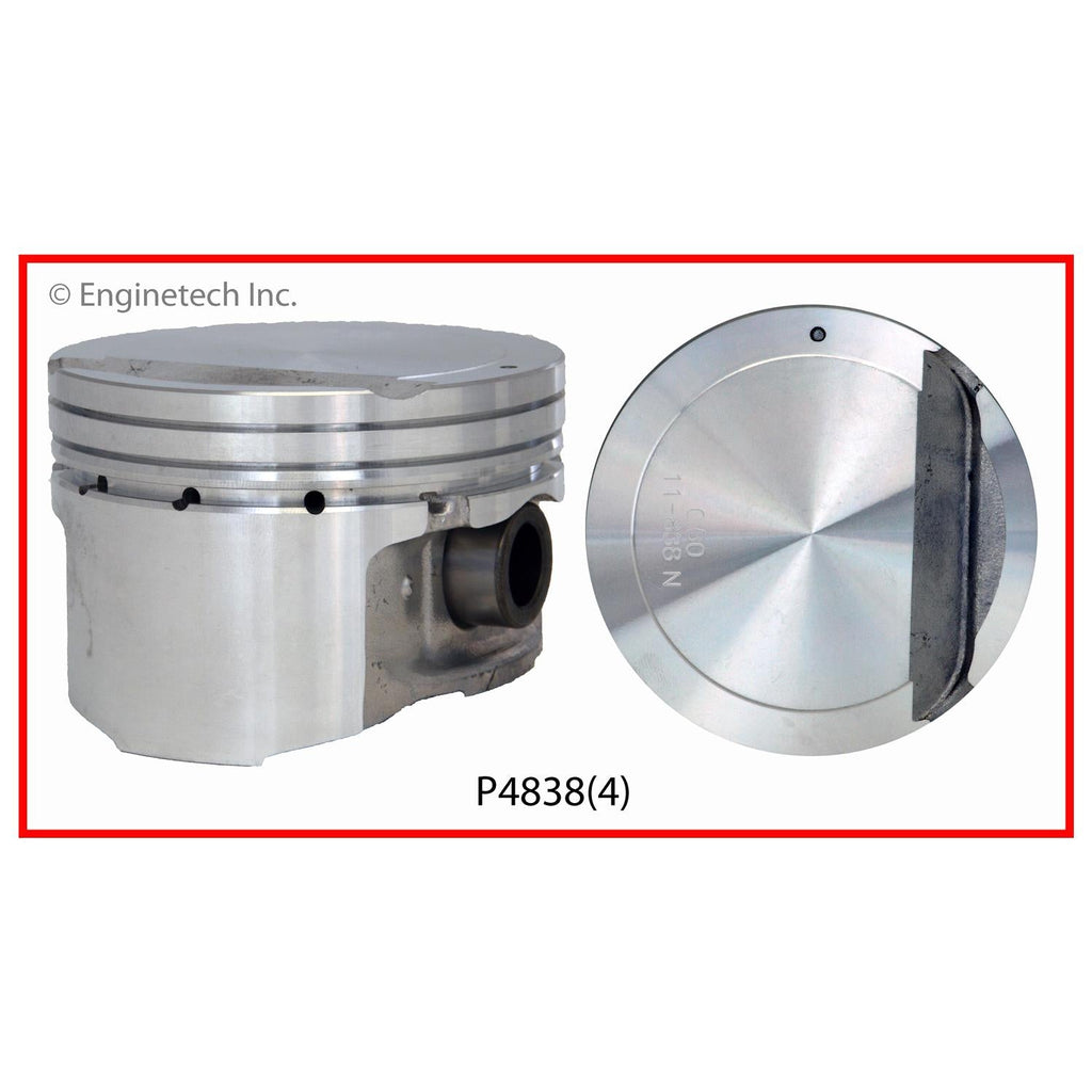 Enginetech Piston Set Without Rings for Hyundai and Kia Engines