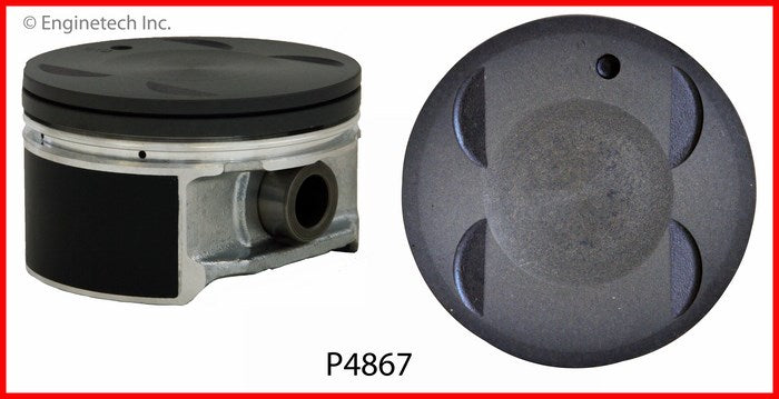 Enginetech P4867(6)STD Engine Piston Set Without Rings for Lexus and Toyota Models