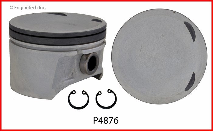 Enginetech P4876(4)STD Engine Piston Set Without Rings for Nissan Sentra 2000-2006