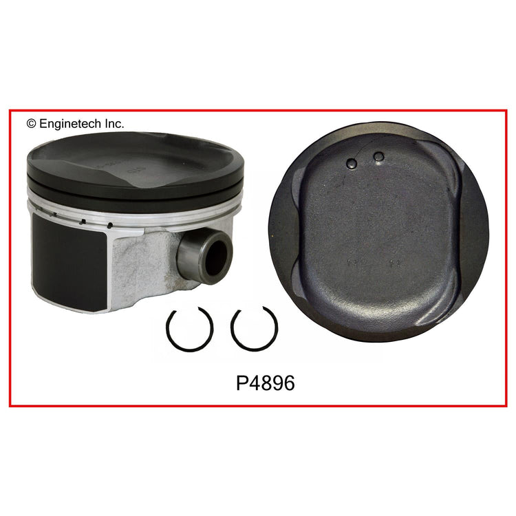 Enginetech P4896(4).50 Engine Piston Set Without Rings for Toyota and Scion Models