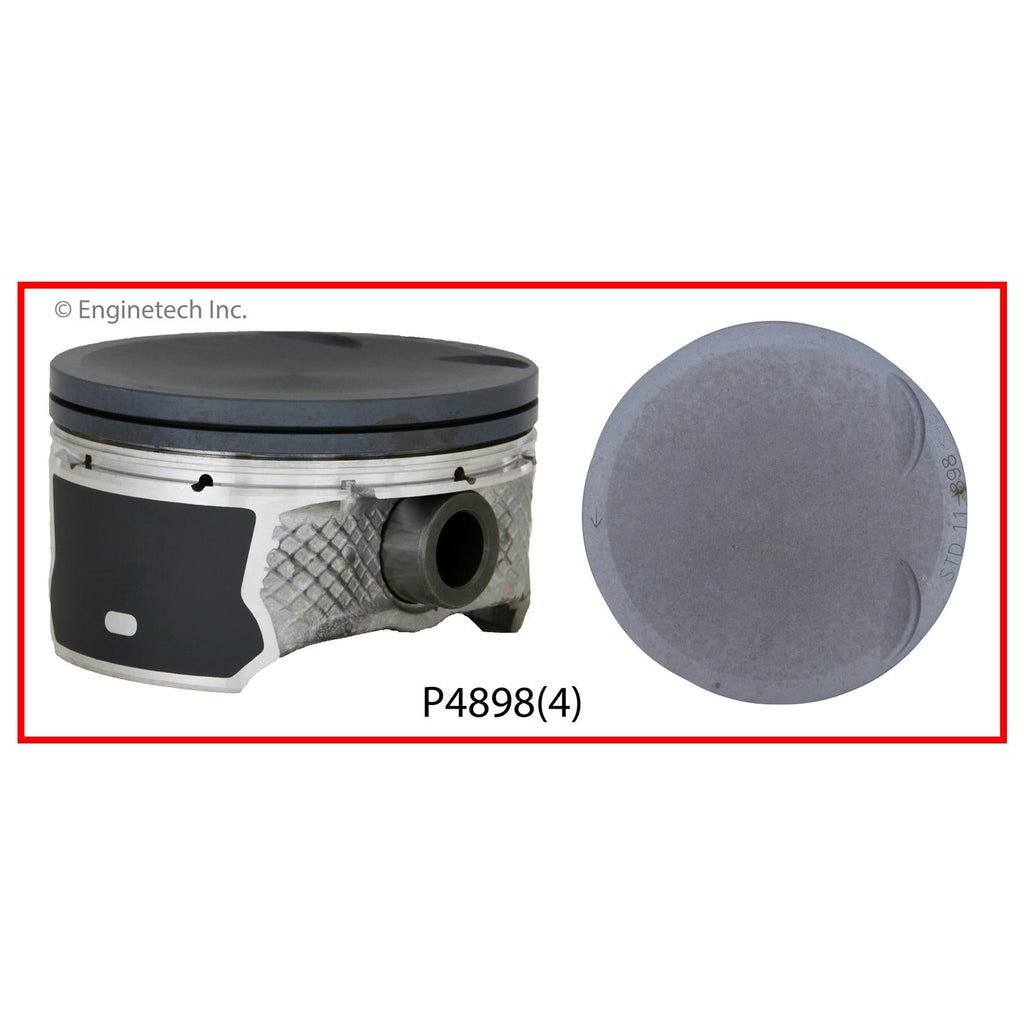 Enginetech P4898(4).50 Engine Piston Set – Mazda 3 (2006-2013) Without Rings