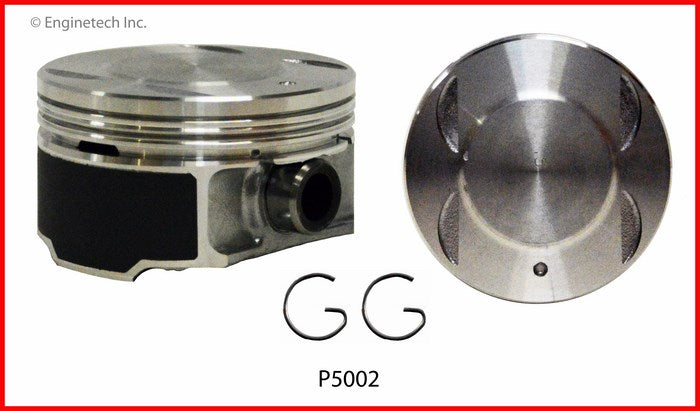 Enginetech P5002(6)STD Engine Piston Set Without Rings for Mazda, Ford, Jaguar, Lincoln, Mercury