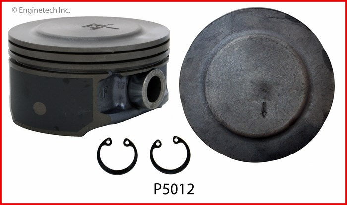 Enginetech P5012(5).50 Engine Piston Set Without Rings for 2004-2006 GMC Canyon and Chevrolet Colorado