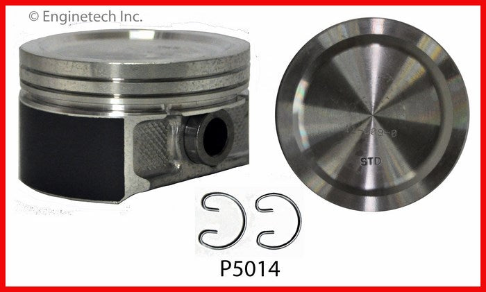 Enginetech P5014(10)STD Engine Piston Set Without Rings for 2012 Ford E-350 Super Duty