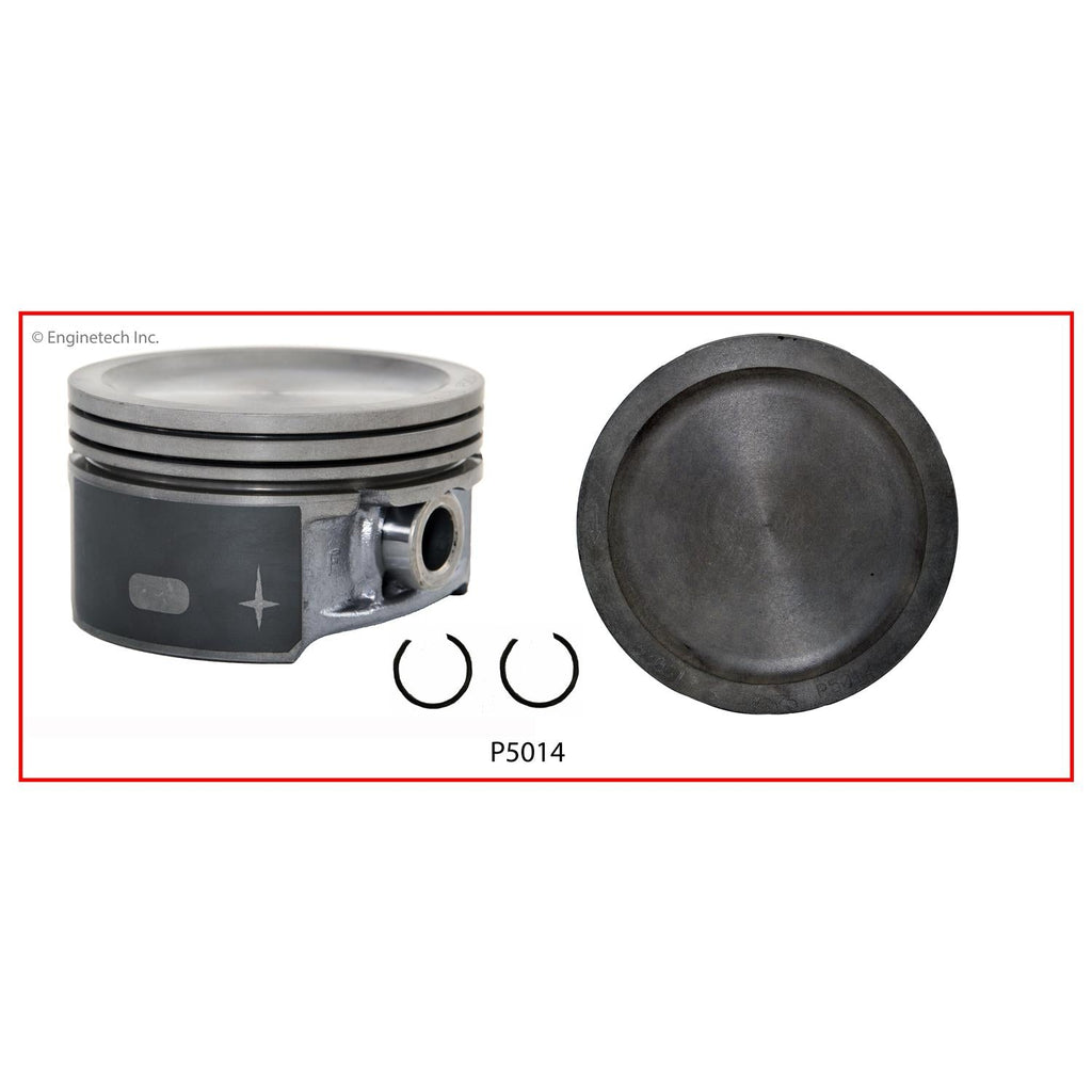 Enginetech P5014(8)STD Engine Piston Set Without Rings for Ford E-350 Super Duty and F-150 Heritage