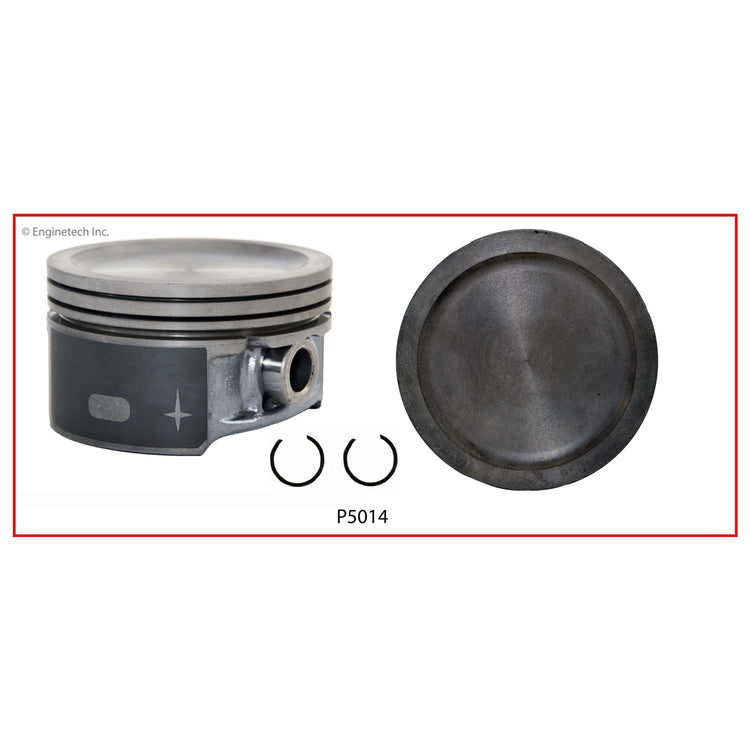 Enginetech P5014(8).75 Engine Piston Set Without Rings for Ford E-350 Super Duty and F-150 Heritage