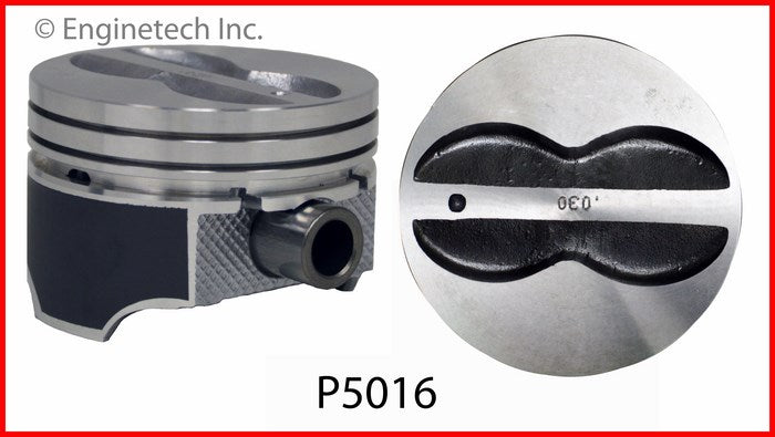 Enginetech P5016(8)020 Engine Piston Set Without Rings for Chevy Bel Air and More