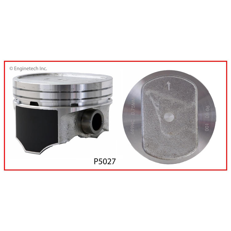 Enginetech P5027(1)STD Engine Single Piston - Without Rings for Dodge B-Series (1993-1998)