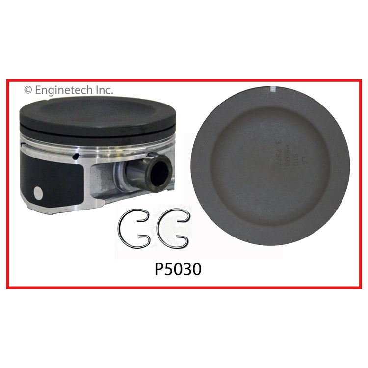 Enginetech P5030(1)STD Engine Single Piston Without Rings for 2004-2006 GM Vehicles