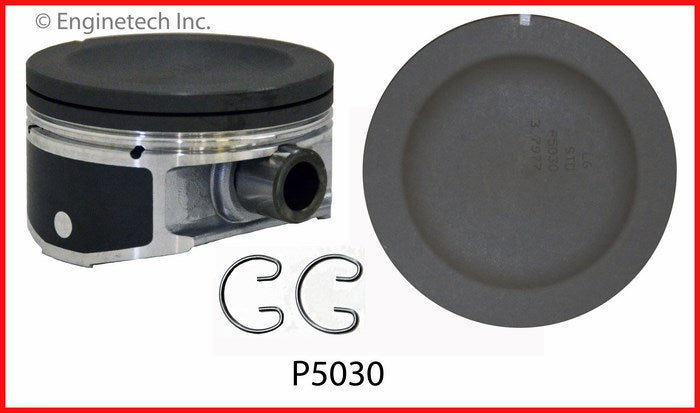Enginetech Piston Set Without Rings for 2004-2006 GM and Pontiac Models