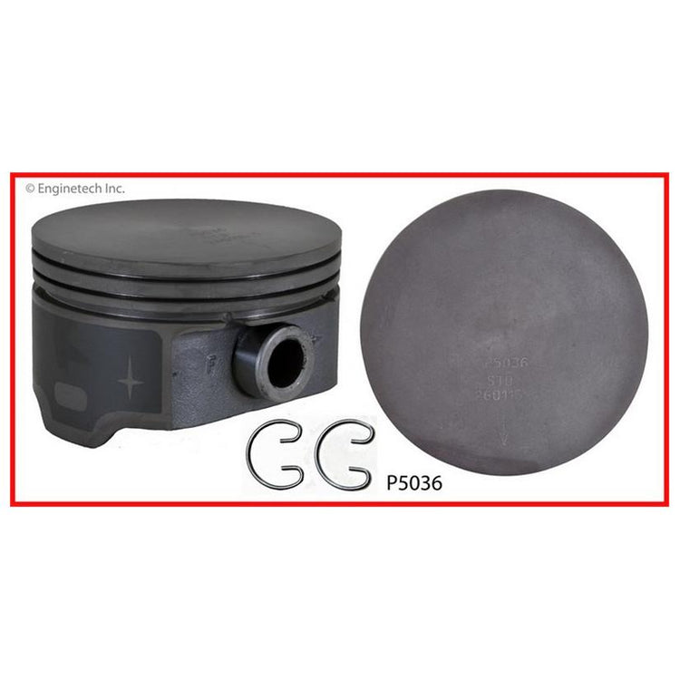Enginetech Piston Set Without Rings for GMC, Chevrolet, Buick, Cadillac 3.78 in Bore