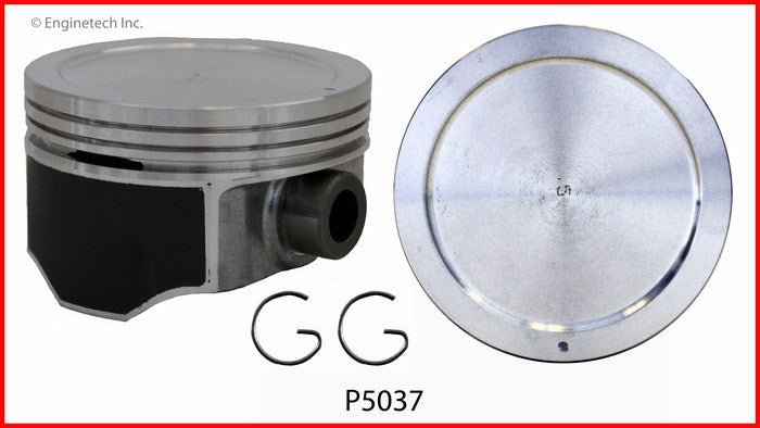 Enginetech P5037(8).50 Engine Piston Set Without Rings for Chevrolet Silverado and GMC Yukon XL