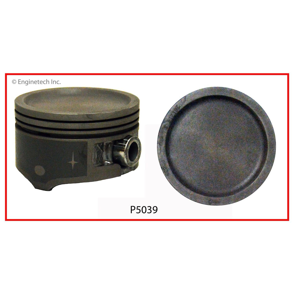 Enginetech P5039(1)STD Engine Single Piston Without Rings for Ford Vehicles
