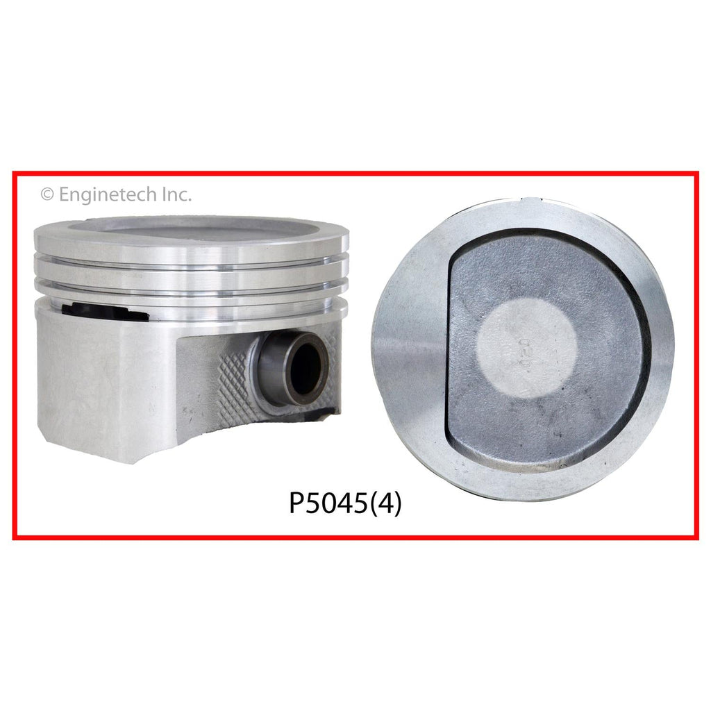 Enginetech Piston Set Without Rings for 4-Inch Bore Engines
