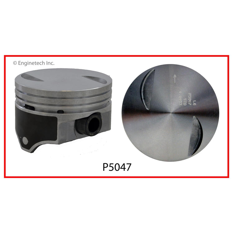 Enginetech P5047(1)030 Single Piston for Chevrolet Engines without Rings