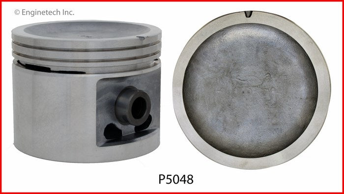 Enginetech P5048(8)040 Engine Piston Set Without Rings for Buick (1970-1974) Models
