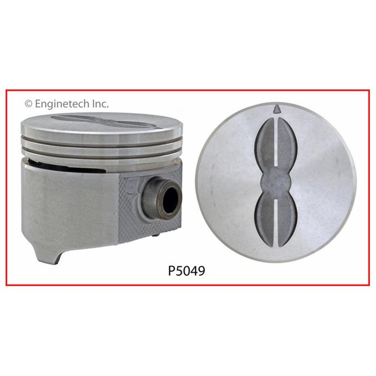 Enginetech P5049(8)030 Engine Piston Set Without Rings for Pontiac Models