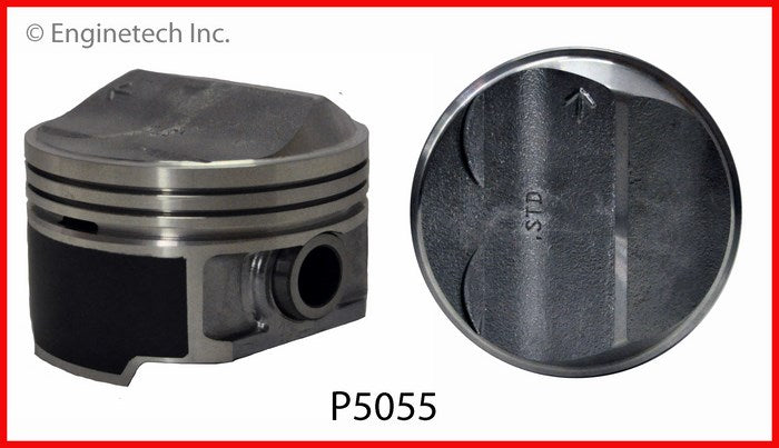 Enginetech P5055(4).50 Engine Piston Set Without Rings for Chrysler and Dodge Vehicles