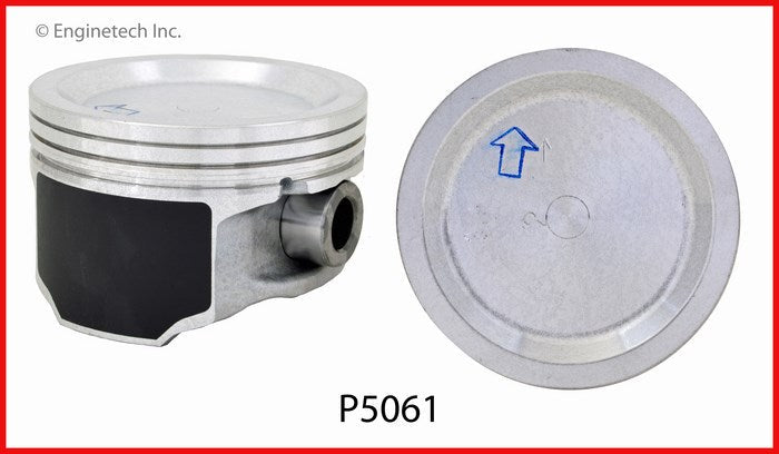 Enginetech P5061(6).50 Engine Piston Set Without Rings for Chevrolet Malibu and More