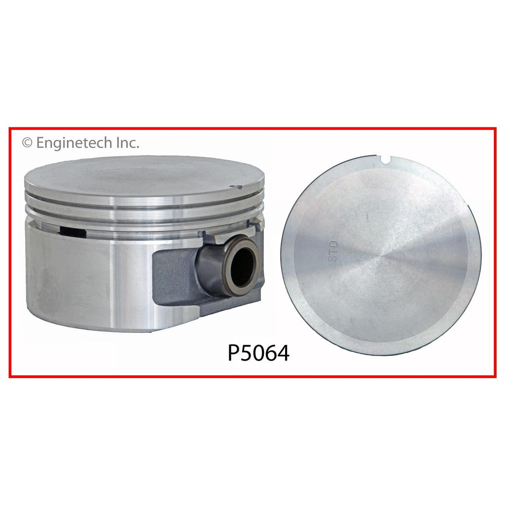 Enginetech P5064(6)STD Engine Piston Set Without Rings for Saturn and Cadillac Vehicles