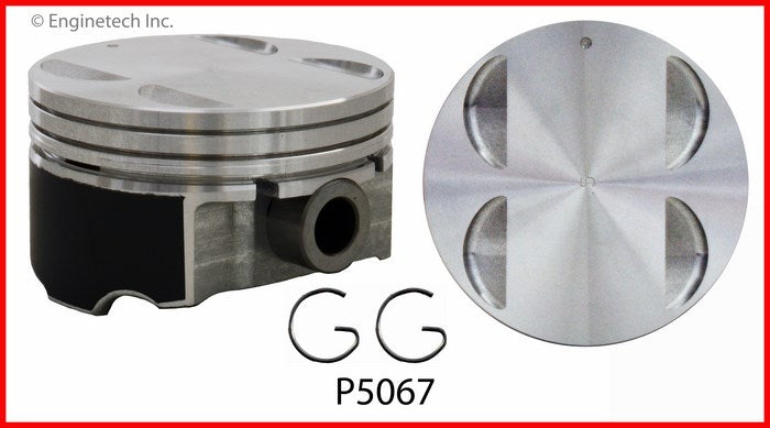 Enginetech P5067(6).50 Engine Piston Set Without Rings for 2012 Chevrolet Camaro and More