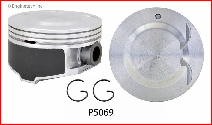 Enginetech P5069(6)STD Engine Piston Set Without Rings for 2006-2007 GMC Envoy, Chevrolet Trailblazer, and More