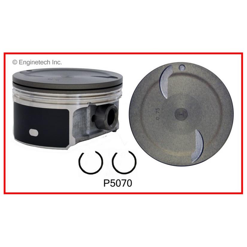 Enginetech P5070(8)STD Engine Piston Set Without Rings for 2012 Chevrolet Silverado 1500 and More
