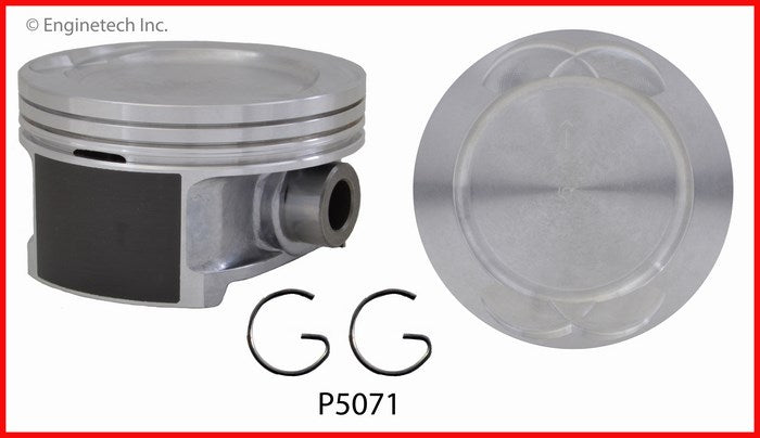 Enginetech P5071(6)STD Engine Piston Set Without Rings for Select 2006-2010 GM Vehicles