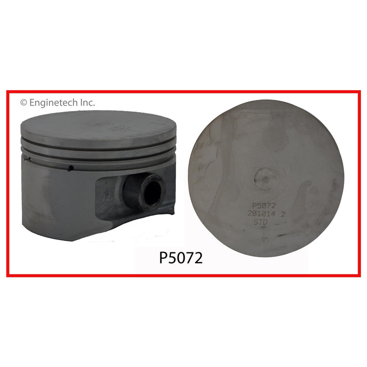 Enginetech P5072(1)STD Engine Single Piston Without Rings for Ford Explorer and Mazda B4000