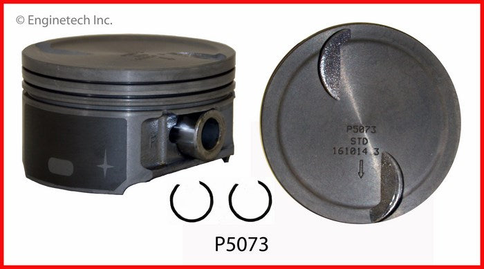 Enginetech P5073(8)020 Engine Piston Set Without Rings for 2012 Chevy Express & GMC Savana
