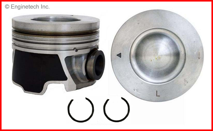 Enginetech P5075(8)STD Engine Piston Set Without Rings for Chevrolet Silverado and GMC Trucks