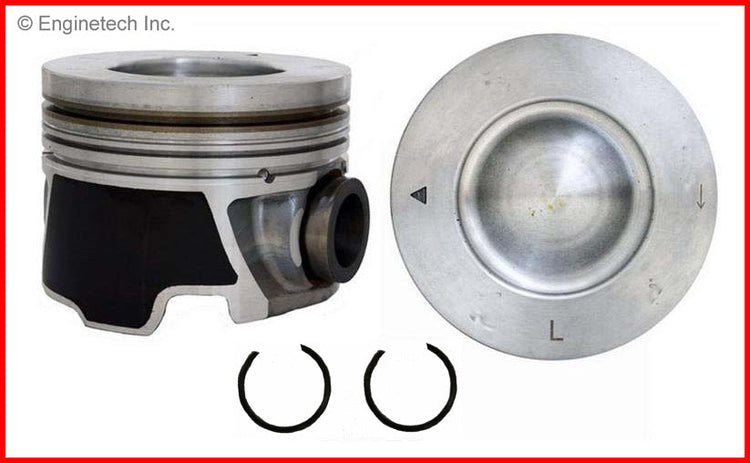 Enginetech P5075(8)STD Engine Piston Set Without Rings for Chevrolet Silverado and GMC Trucks